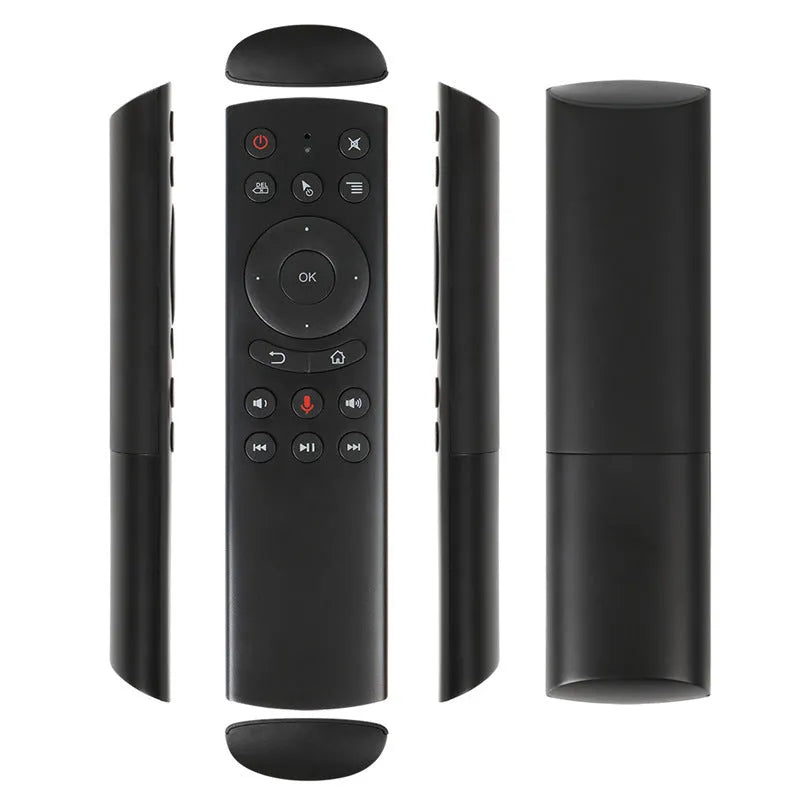 G20 wireless flying mouse remote control with USB receiver showing button layout
