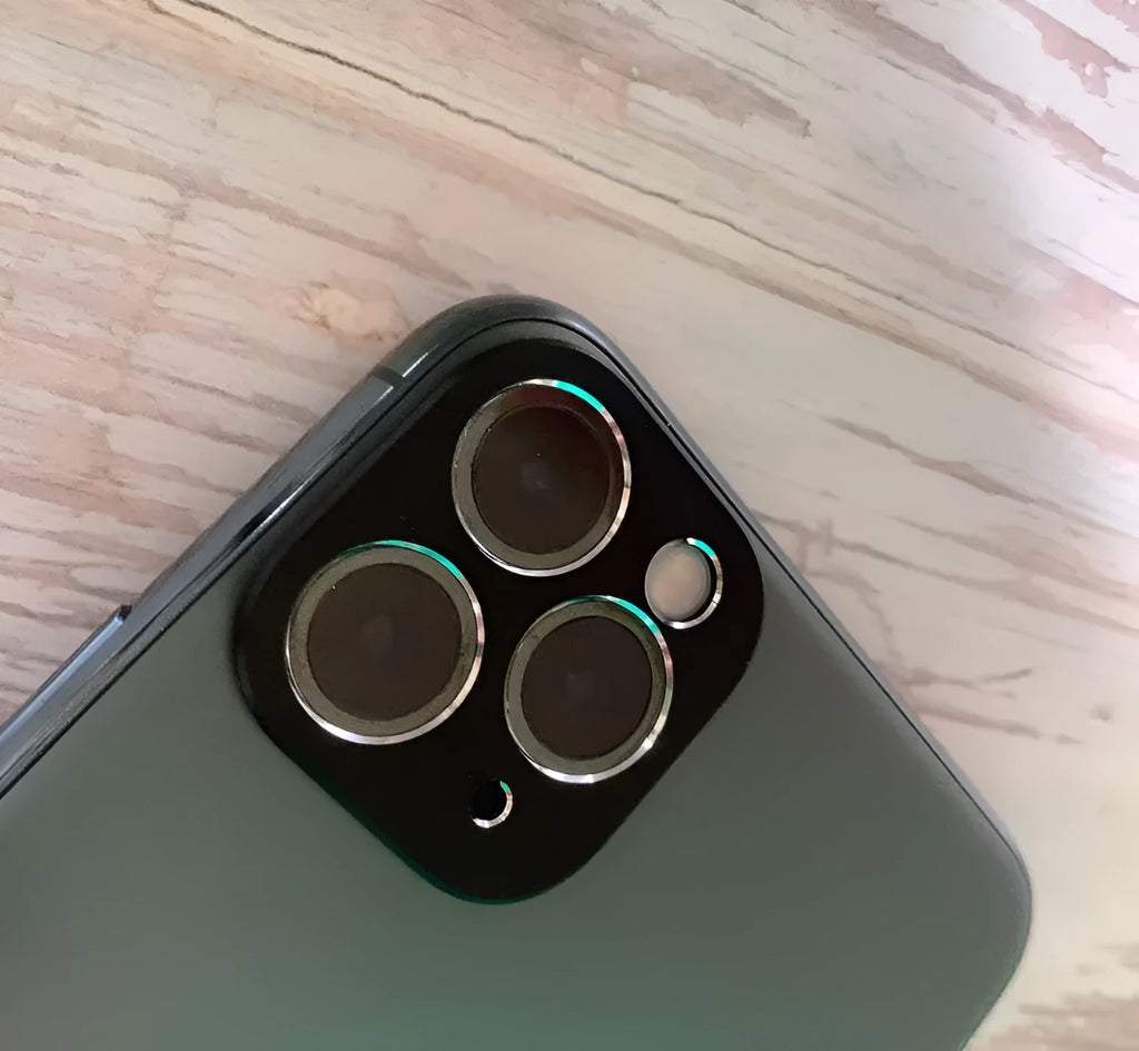 Metal lens protection ring for iPhone 11 and iPhone 11 Pro rear camera in various colour options