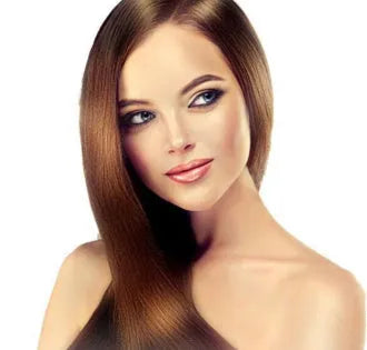 Two 120ml tubes of plant-based aromatic hair colour cream in shades of maroon, wine red, chestnut brown, and dark brown.