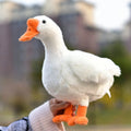 Simulation big white geese plush toy doll 33cm soft plush white colour