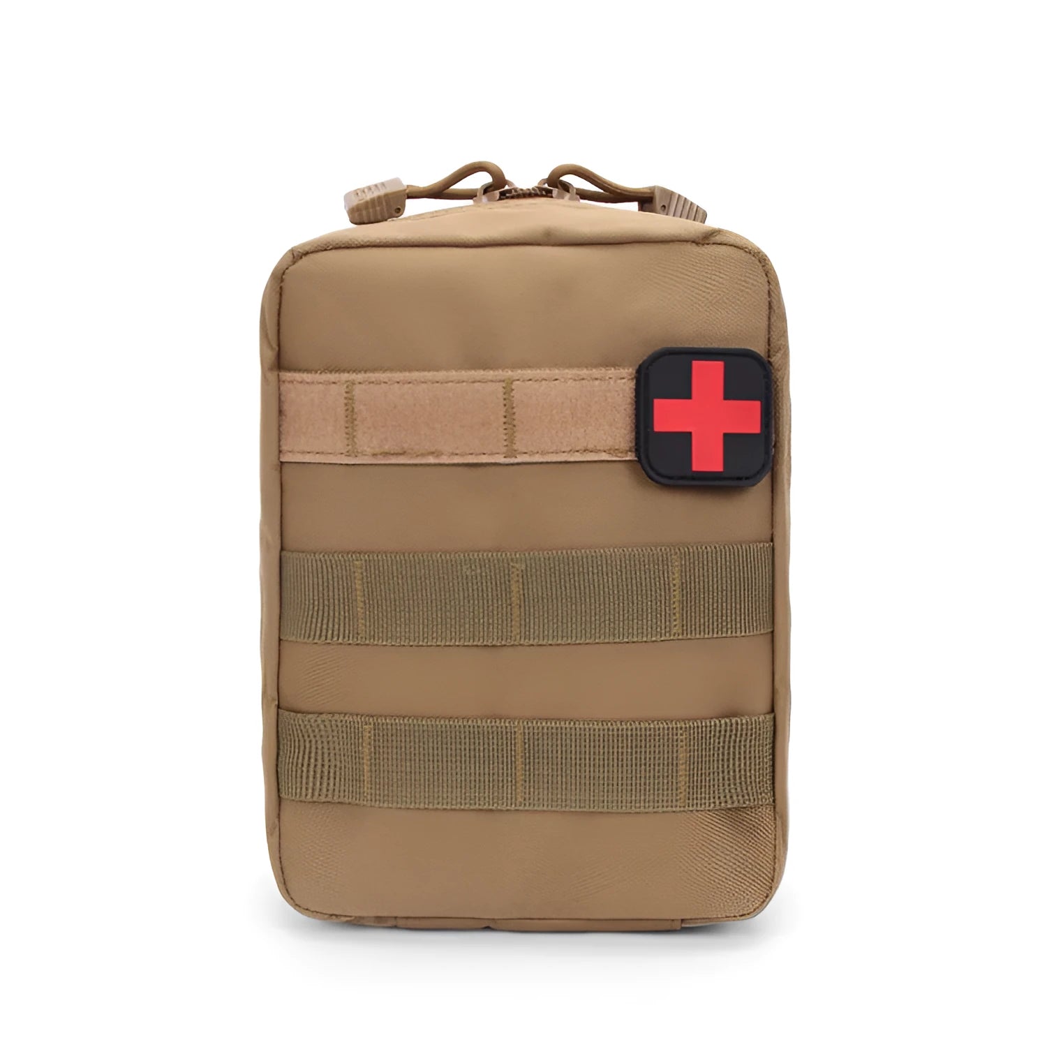 Tactical medical vest accessory bag in durable nylon with dimensions 15cm x 21cm x 11cm