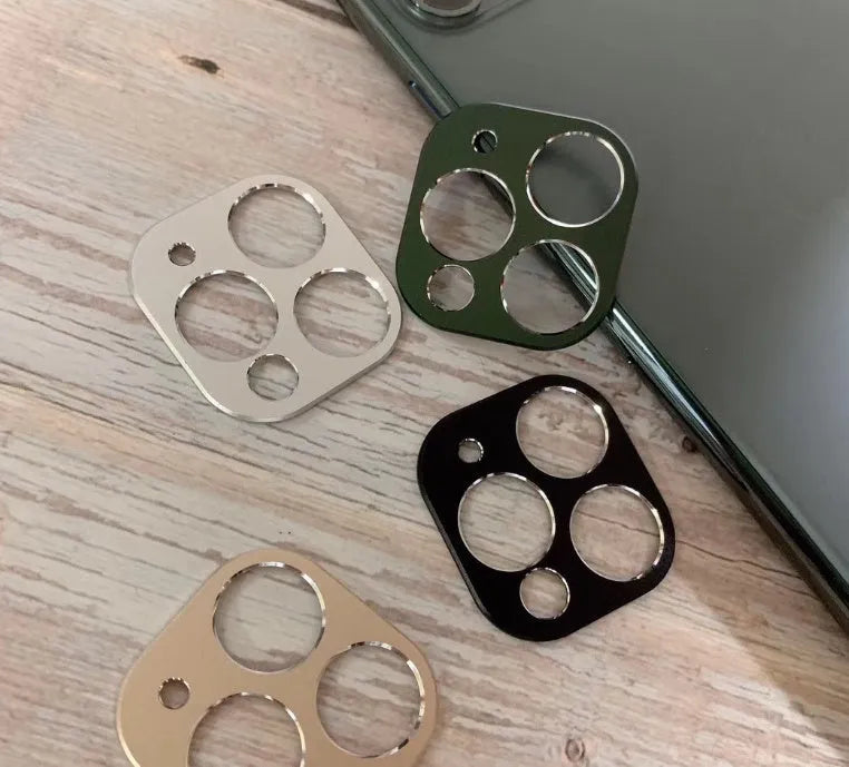 Metal lens protection ring for iPhone 11 and iPhone 11 Pro rear camera in various colour options