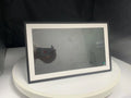 White 15.6 inch smart digital photo frame with full HD display and app connectivity