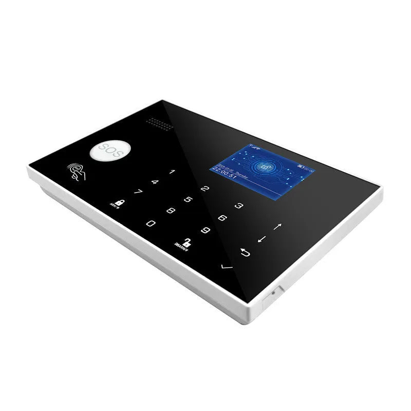WiFi GSM touch button household burglar alarm host with telephone alert system