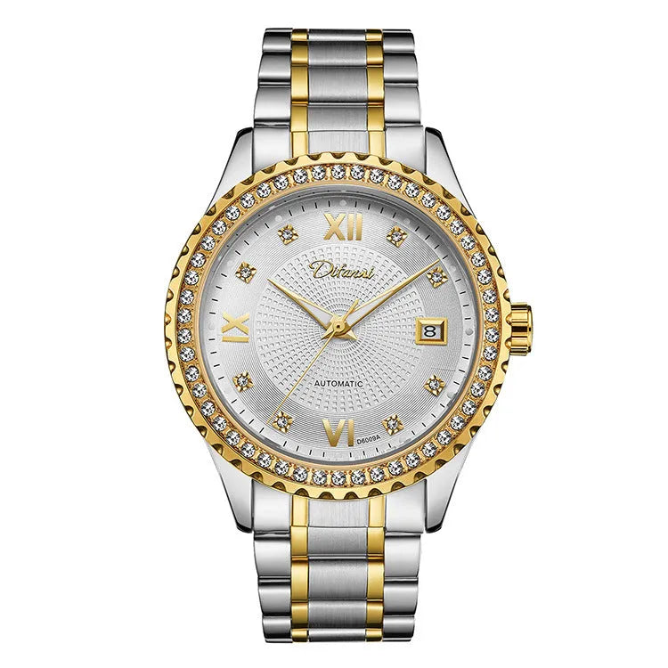 Fashionmonger men's waterproof automatic mechanical watch with luminous hands in business style design