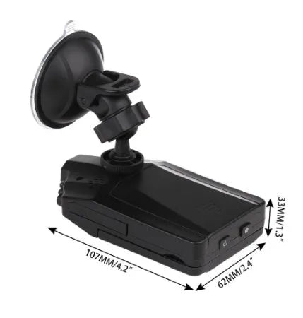 H198 HD car dashboard camera with infrared night vision and 2.4-inch screen