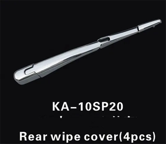 Silvery ABS plastic rear wiper cover trim for a 2010 Hyundai car.
