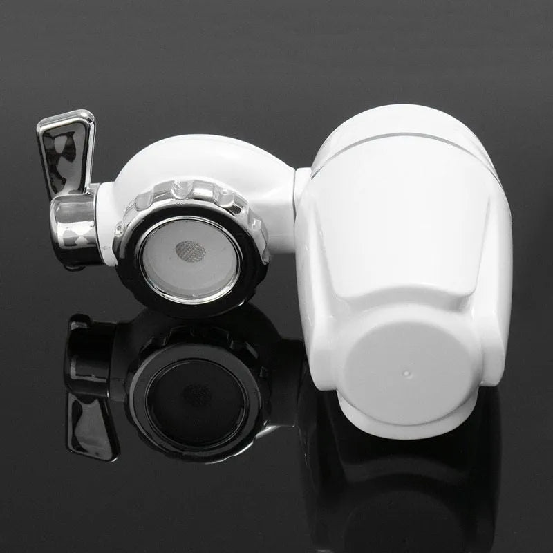 White kitchen faucet water filter with ceramic cartridge and universal tap adapters