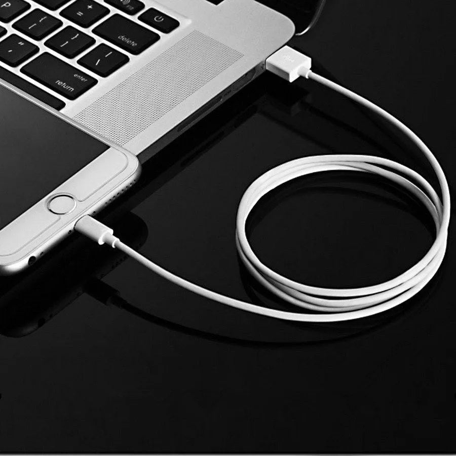 USB travel charger and cable set compatible with iPhone and iPad models for 5V quick charging