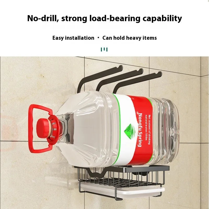 Foldable plastic kitchen storage rack for drying cloths, shown in new Chinese style
