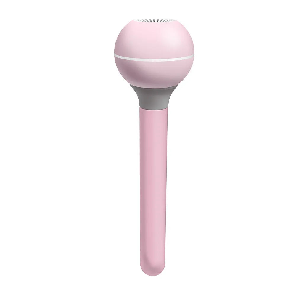 Columnar magic wand humidifier in pink or white colours with USB cable
