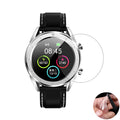 Three transparent matte tempered glass screen protector films for Ticwatch 2 smartwatch.