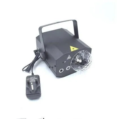 Black or white LED laser magic fan with remote control for stage and party lighting