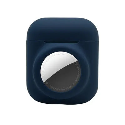 Silicone flip cover protective case for Apple AirTag in multiple colour options.