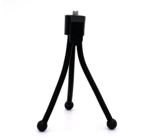 Small iron frame mini tripod with telescopic legs and ball head for iPhone and camera support