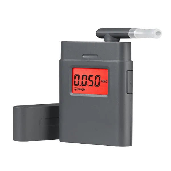 Black AT-838 personal breathalyser alcohol detector unit.