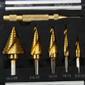 Gold aluminium engineering marking-out box with steel opening mechanism