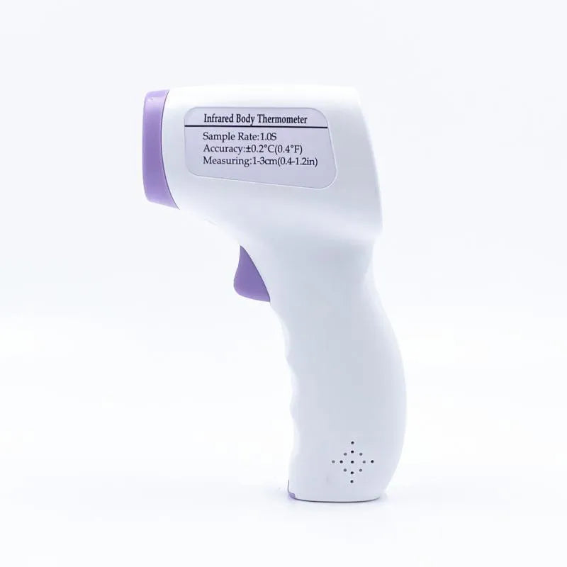White digital thermometer for non-contact temperature measurement with electronic display