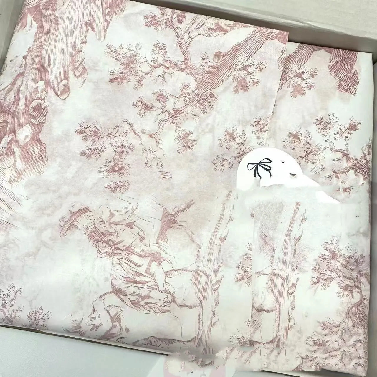 French MG retro tissue paper sheets in pink purple and green purple colours, 50x70cm size