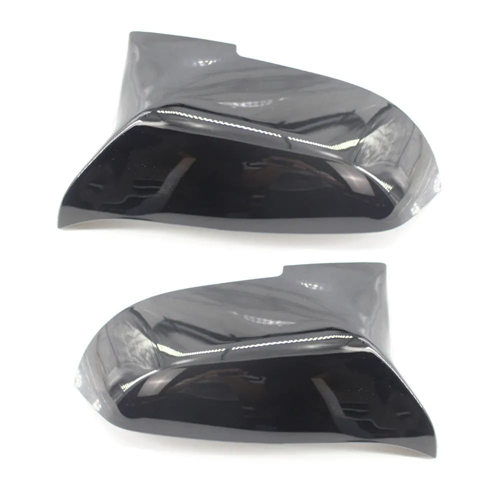 Paint bright black horn-shaped rear-view mirror shells for BMW 3 Series and 4 Series
