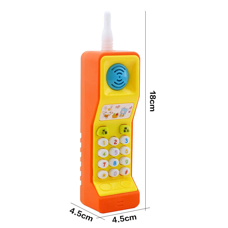 Children's educational toys with sound, light, and music features including cartoon animal designs