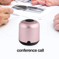 Hieha XQ11 mini portable Bluetooth speaker in cylinder design showing colour options