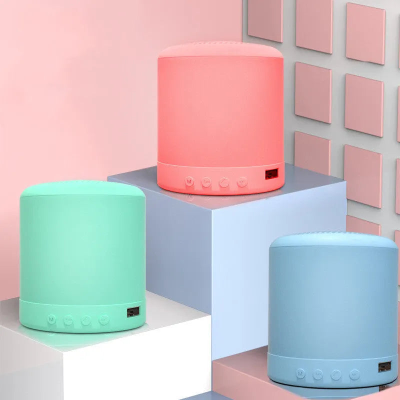 A11 compact wireless Bluetooth speaker in black, pink, blue or green with multiple connectivity options