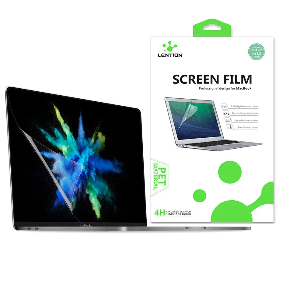Matte screen protector film for 13-inch MacBook Pro laptop with installation tools