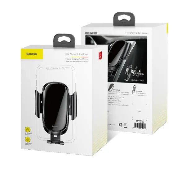 Universal car bracket smartphone holder with adjustable clamp and 360-degree rotation in black, blue, or silvery colours