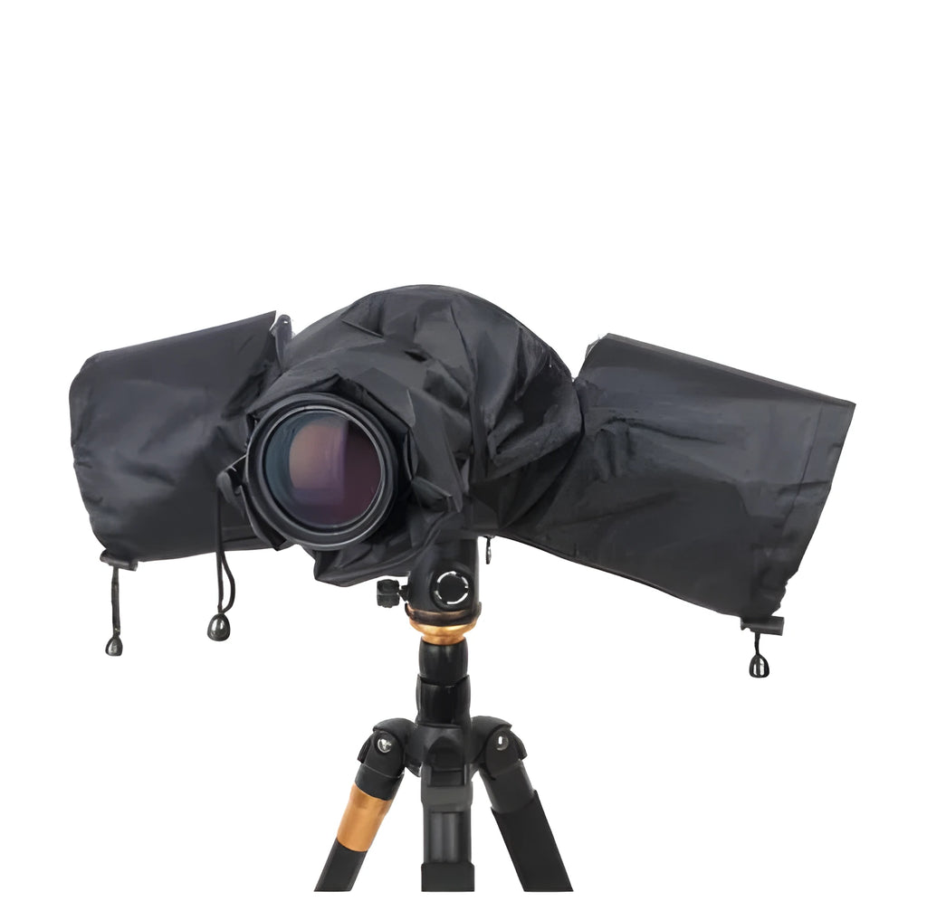 SLR camera rainproof cover with clear lens window for long focus lenses