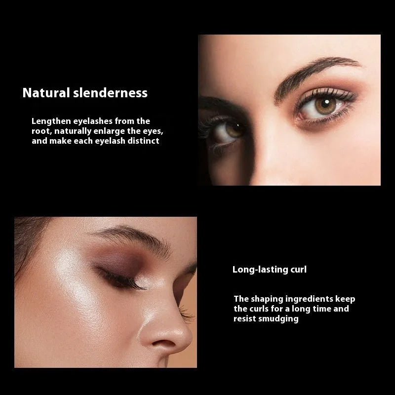 Black waterproof mascara for long thick curled lashes in standard packaging