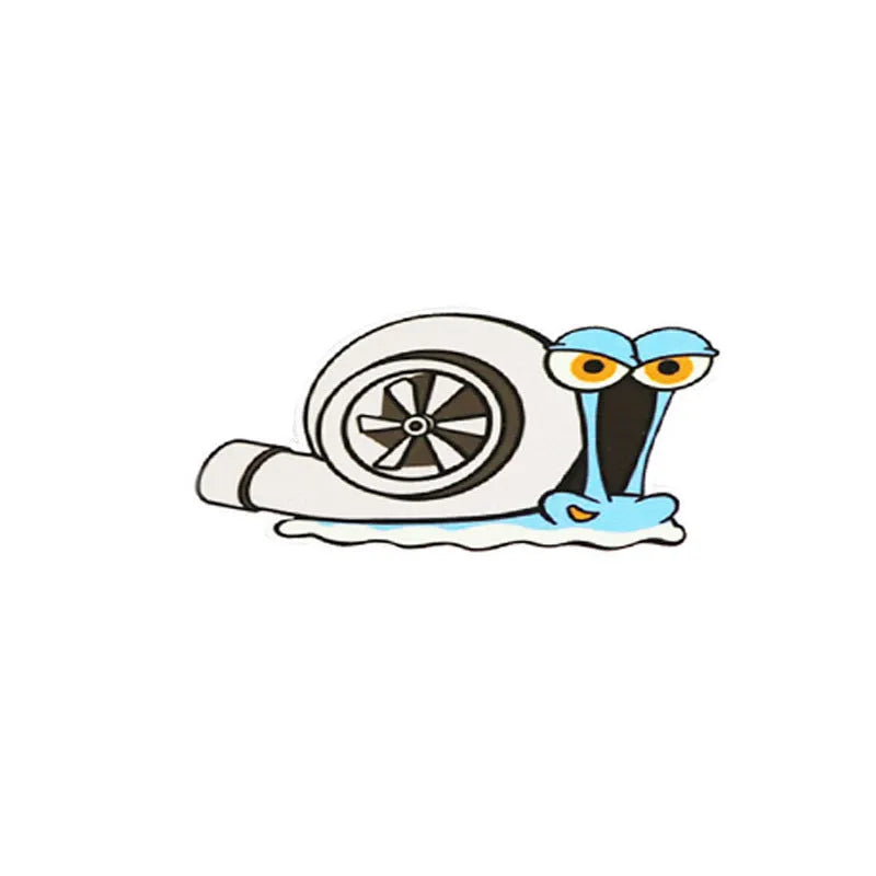 Snail cartoon car sticker with reflective colour design for vehicle bumper or window decoration