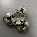 Alloy metal rotating fingertip gyro decompression toy in gun colour and colourful options.