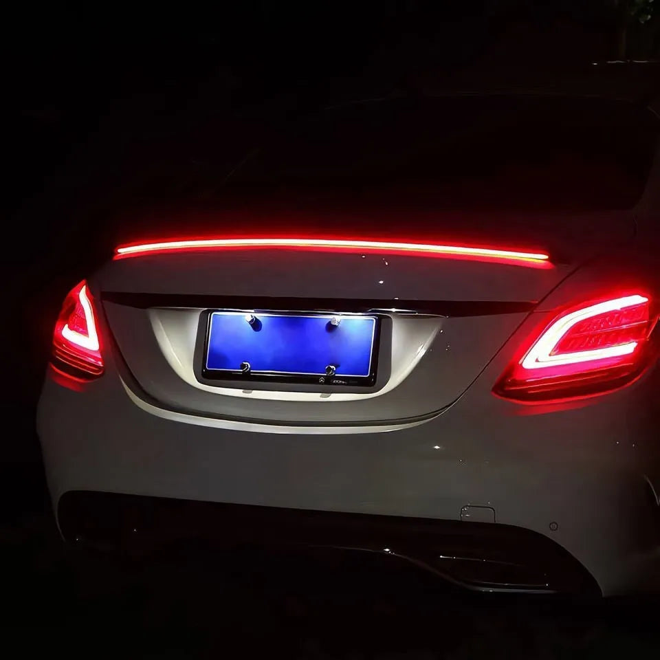 Automobile streamer tail LED turn signal light in red and colourful streamer styles.