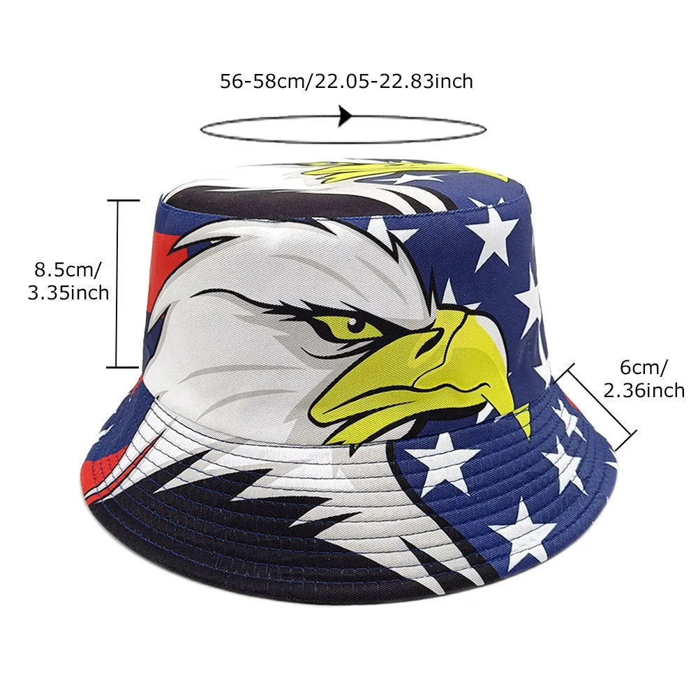 Blue Eagle polyester sun protection basin hat with dome crown, size M, on white background