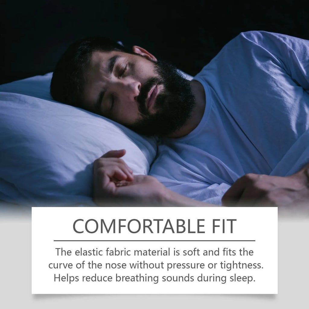 Pack of 30 transparent adhesive anti-snoring nasal strips for comfortable sleep