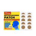 Motion sickness patch pack of 10 with wormwood and herbal ingredients for travel nausea relief