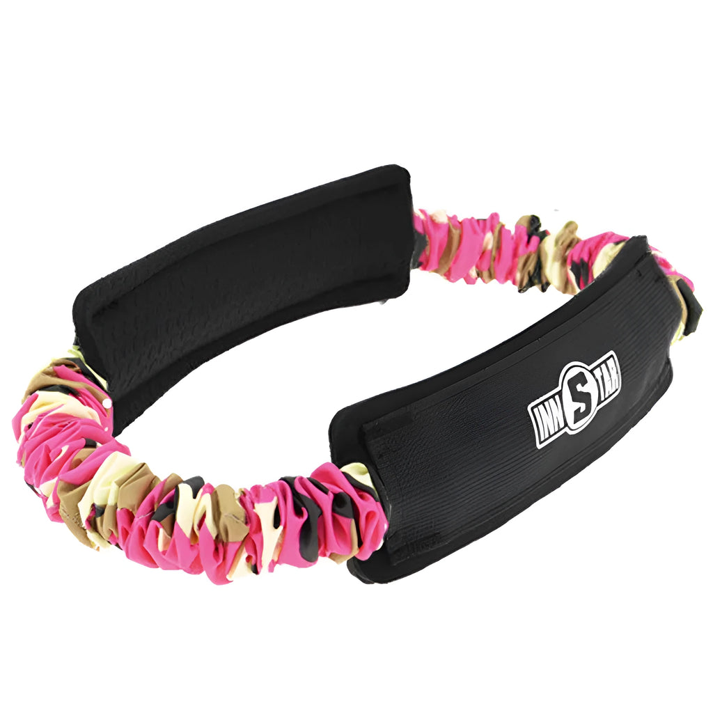 Camouflage fitness tension band yoga resistance elastic ring in multiple weight options 10lb to 55lb