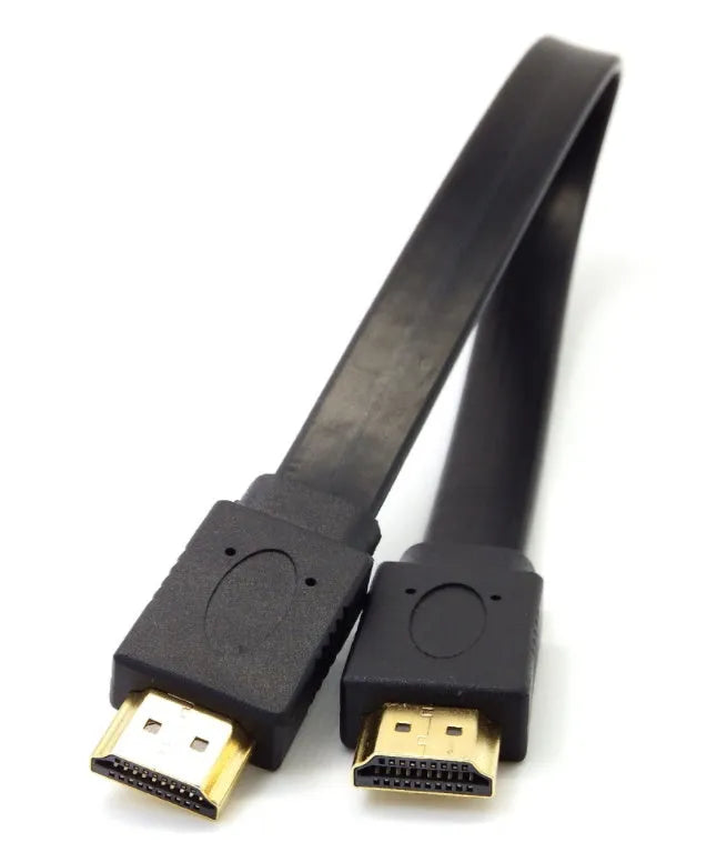 Flat HDMI cable version 1.4 with copper wire for 1080P HD video in multiple length options