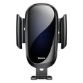 Universal car bracket smartphone holder with adjustable clamp and 360-degree rotation in black, blue, or silvery colours