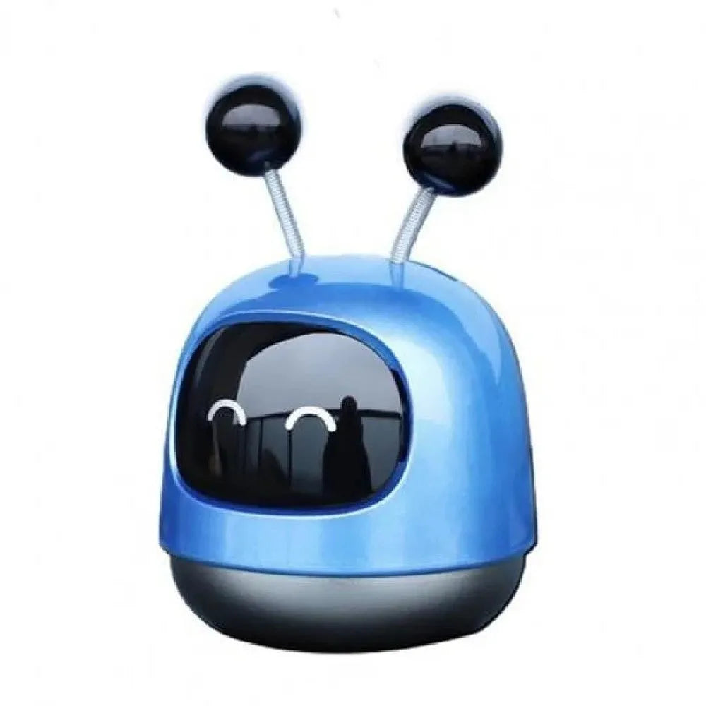 Robot-shaped car vent aromatherapy decoration with 40ml gel capsule for air freshening