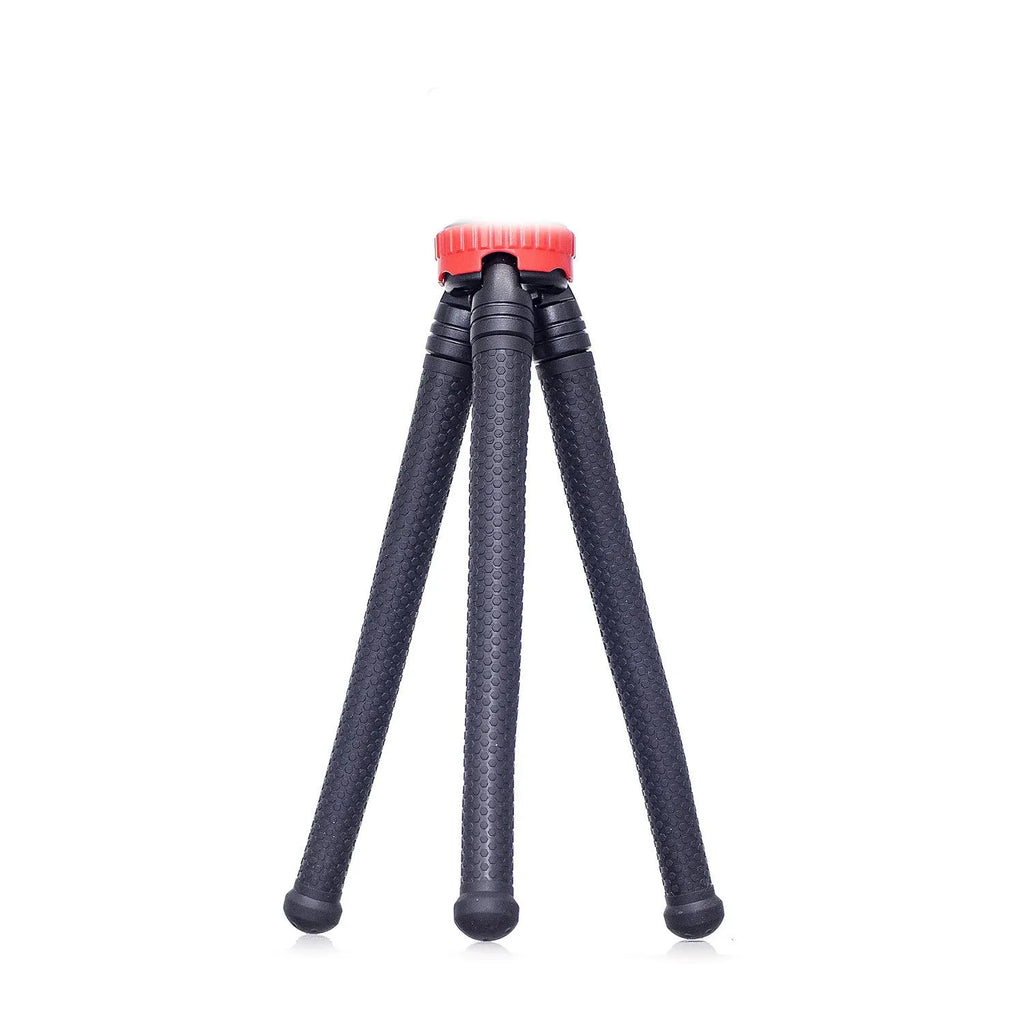 Black octopus tripod with flexible rubber legs and a spherical gimbal head, extended to 30cm.