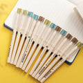 Box of 12 Deli A540 black gel pens with 0.38mm fine needle tube points