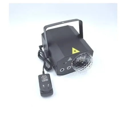 Black or white LED laser magic fan with remote control for stage and party lighting