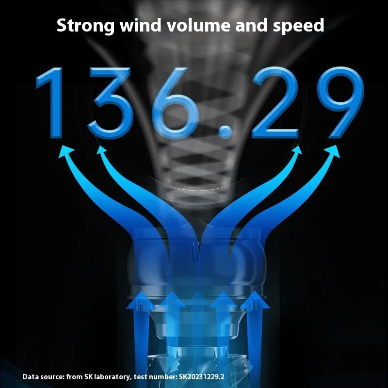 SK white bladeless tower fan with touch screen controls and remote for floor or desk placement