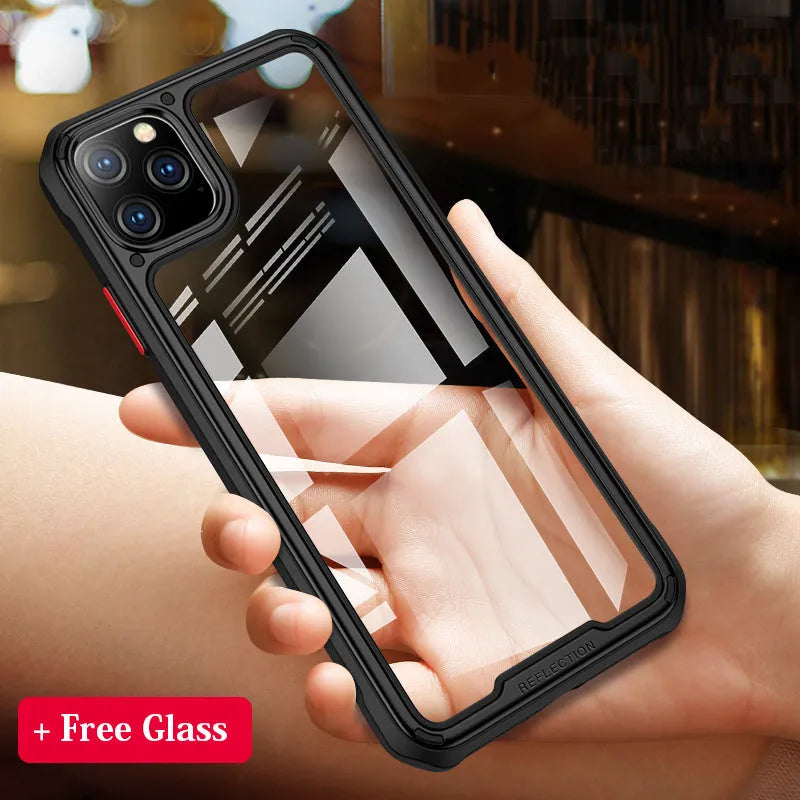 Clear transparent silicone case for iPhone 11, 11 Pro, and 11 Pro Max in multiple colours