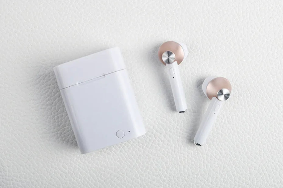 Sports Bluetooth wireless headset in black, silver, gold, red or rose gold colours with earbud design