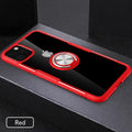 Black PU back cover phone case for iPhone 11 Pro Max showing button access points