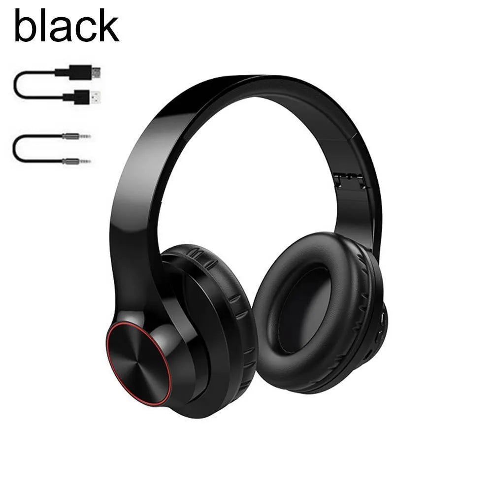 A11 wireless Bluetooth headset in blue or white colour with head-mounted design and bilateral stereo sound