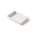 White PP plastic A4 paper document case storage box with drawer style and multiple size options